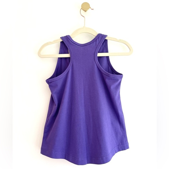 Nike Active Kids Purple Tank with Hot Pink & Neon Yellow Logos Girls 4T Like New - Picture 2 of 4